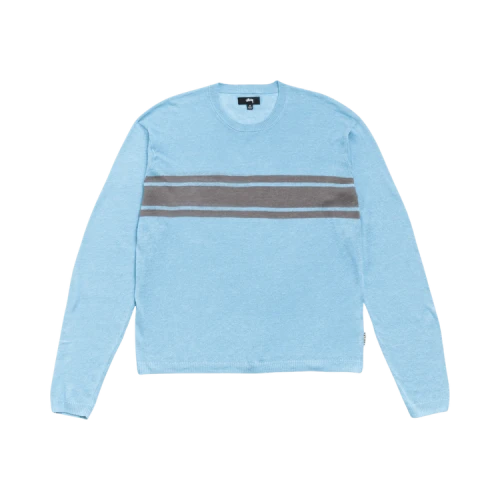 Stussy Lightweight Striped Sweater 'Blue'