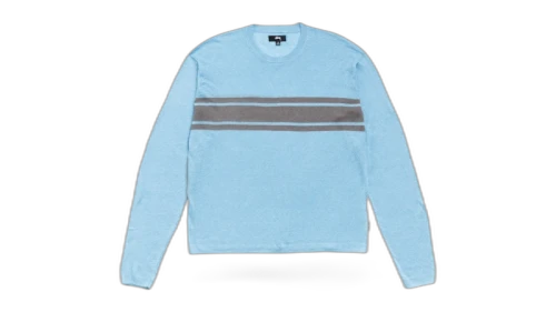 Stussy Lightweight Striped Sweater Blue