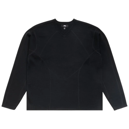 Stussy Wave Knit Sweater 'Black'