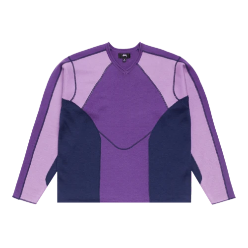 Stussy Wave Knit Sweater 'Lavender'
