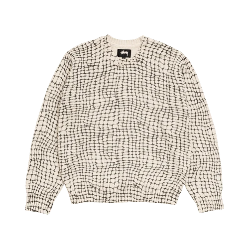 Stussy Mesh Print Sweater 'Mesh Net'