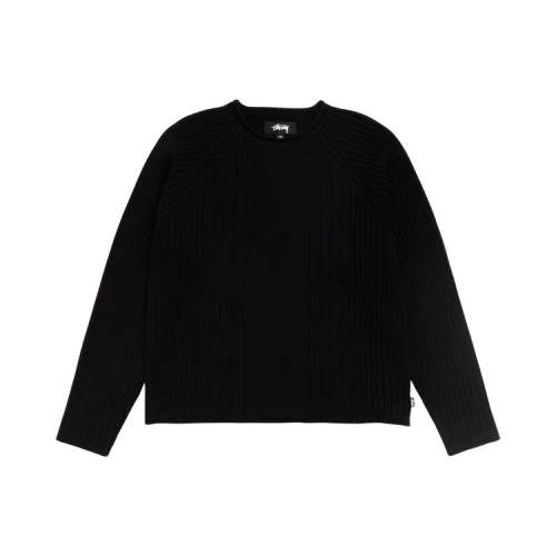 Stussy Merino Roll Neck Sweater 'Black'