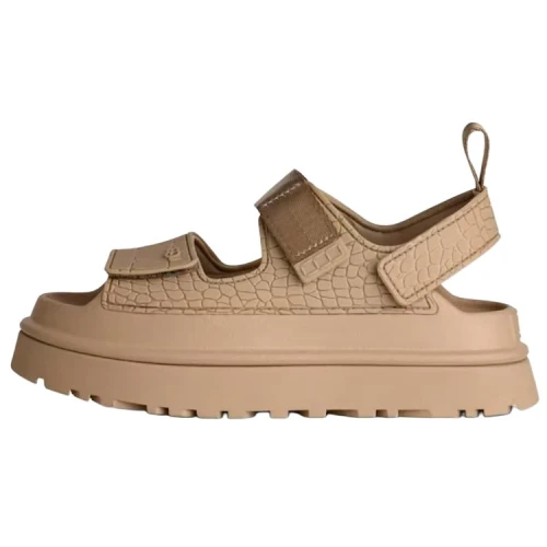UGG GoldenGlow Embossed Sandal Mustard Seed (Women's)