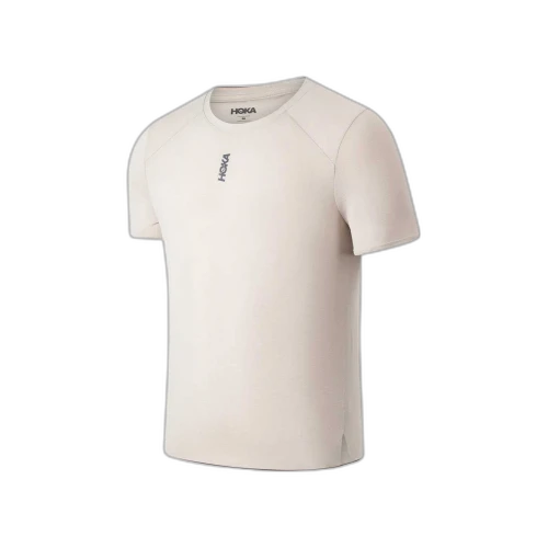 HOKA ONE ONE Running T Shirts Men's River Stone Gray Crew Neck