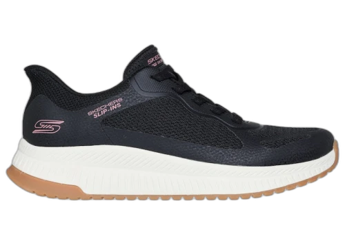 Skechers Slip-ins BOBS Squad 4 Staple Look Black White Gum (Women's)