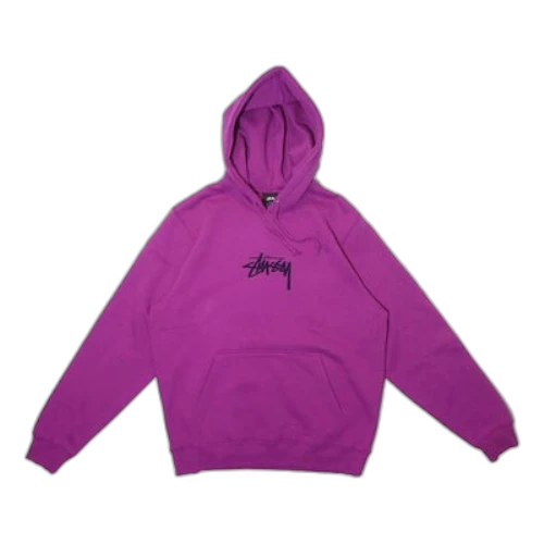 Stussy Embroidered Stock Fleece Lined Unisex Rose Red