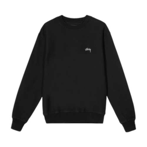 Stussy Stock Logo Crew 'Black'