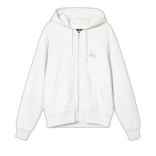 Stussy Thermal Zip Hoodie 'Ash Heather'