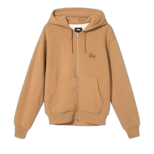 Stussy Thermal Zip Hoodie 'Brown'