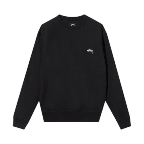 Stussy Stock Logo Crew 'Black'