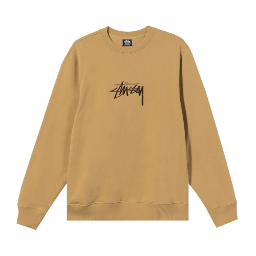Stussy Stock Applique Crew 'Khaki'