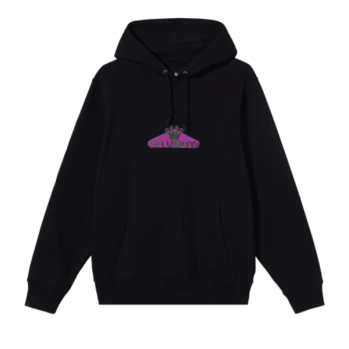 Stussy Crowned Applique Hoodie 'Black'