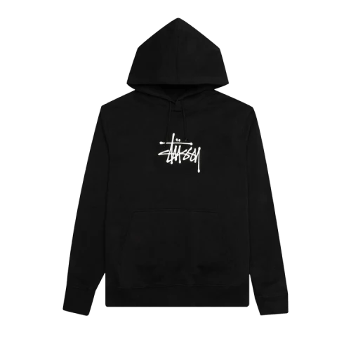 Stussy Basic Applique Hood 'Black'