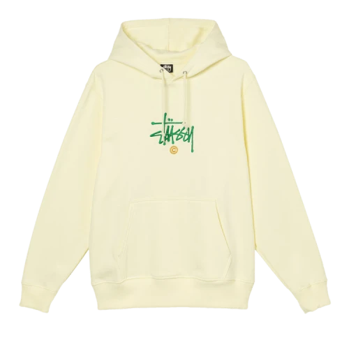 Stussy Copyright Applique Hoodie 'Pale Yellow'