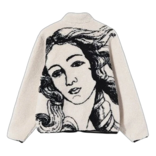Stussy Venus Jacqrd Sherpa Jacket 'Creamy'