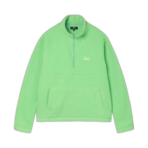 Stussy Half Zip Mock Neck 'Melon'