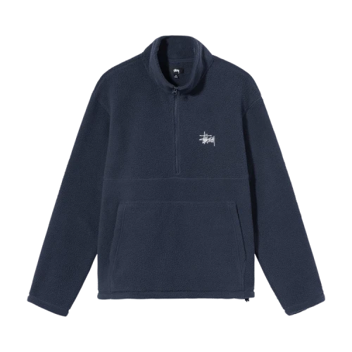 Stussy Half Zip Mock 'Navy'
