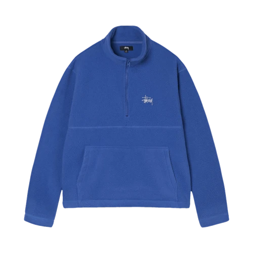 Stussy Half Zip Mock Neck 'Periwinkle'