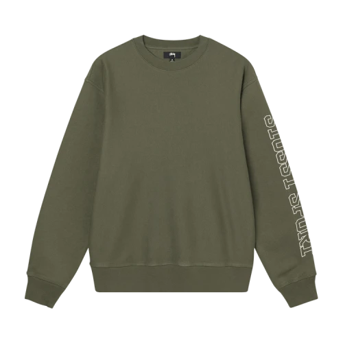Stussy Sport Applique Crew 'Olive'