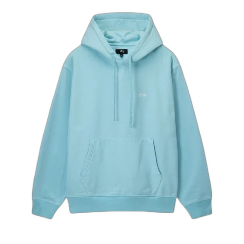 Stussy Overdyed Stock Logo Hoodie Blue