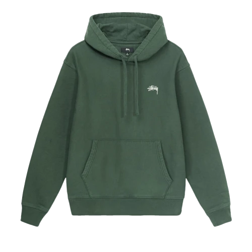Stussy Stock Logo Hood 'Forest'