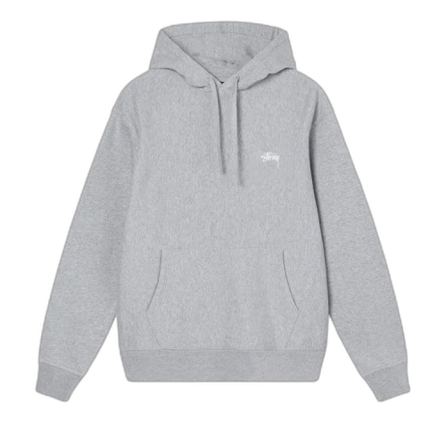 Stussy Overdyed Stock Logo Hoodie 'Grey Heather'