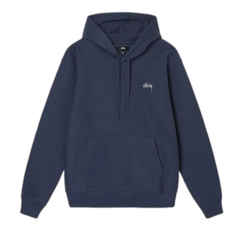 Stussy Overdyed Stock Logo Hoodie 'Navy'