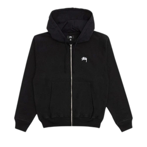 Stussy Stock Logo Zip Hood 'Black'
