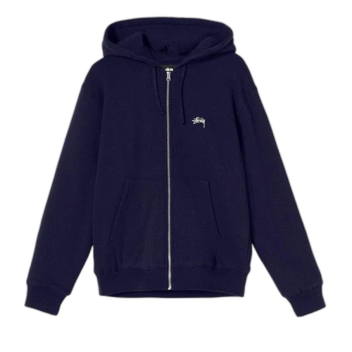 Stussy Stock Logo Zip Hood 'Navy'