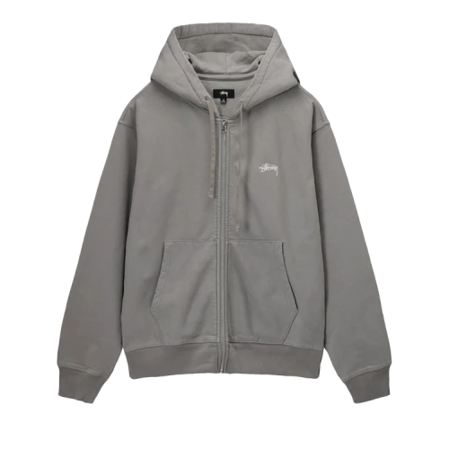 Stussy Stock Logo Zip Hoodie 'Sand'