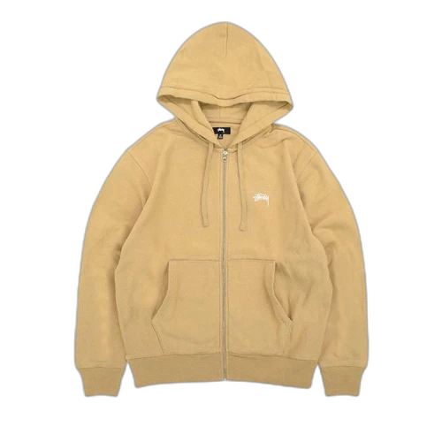 Stussy Stock Logo Zip Hood 'Tannin'