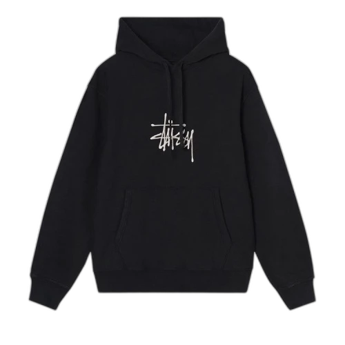Stussy Basic Applique Hoodie Black