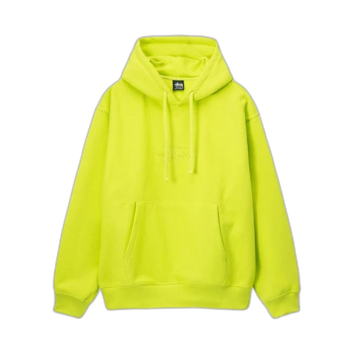 Stussy Stock Logo Applique Hoodie Keylime