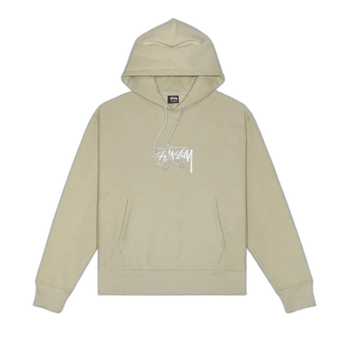 Stussy Stock Logo Appliqué Hood 'Khaki'