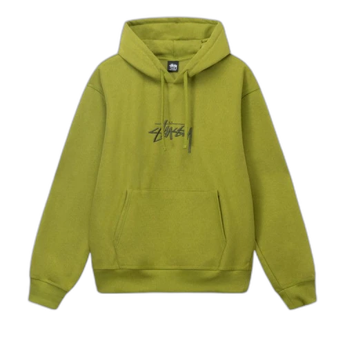 Stussy Stock Logo Applique Hoodie Moss