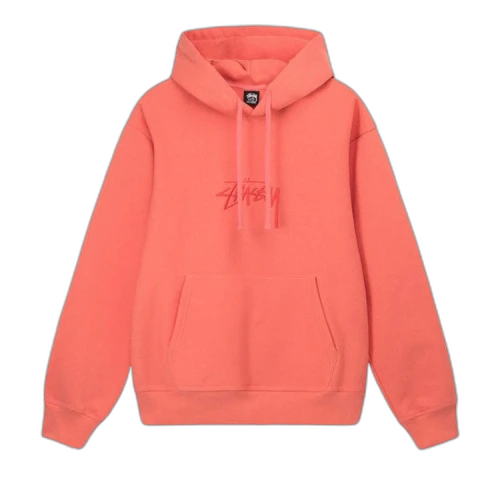 Stussy Stock Logo Appliqué Hood 'Rose'