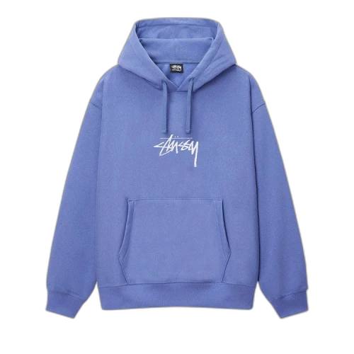 Stussy Stock Logo Appliqué Hoodie 'Storm'