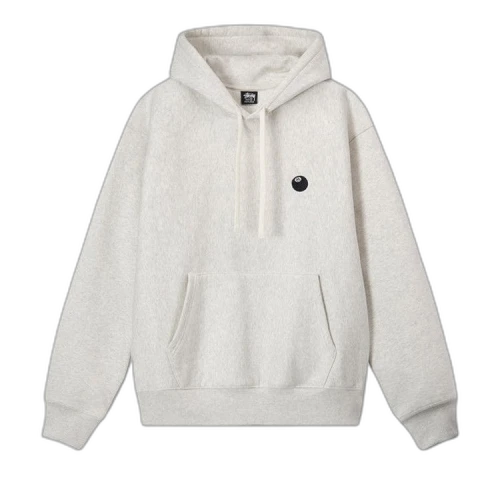 Stussy 8 Ball Embroidered Hoodie 'Ash Heather'