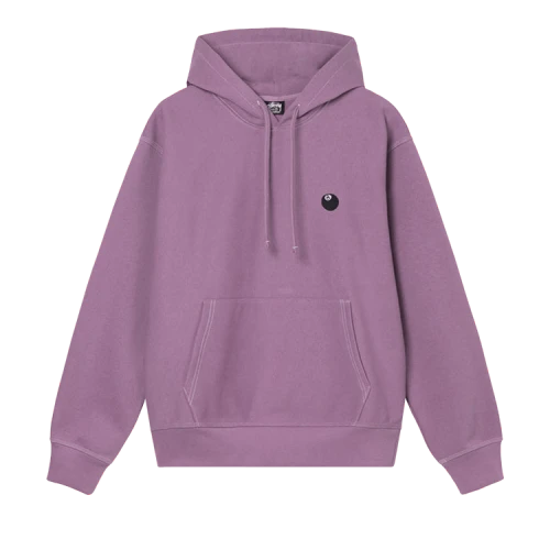 Stussy 8 Ball Embroidered Hoodie 'Orchid'
