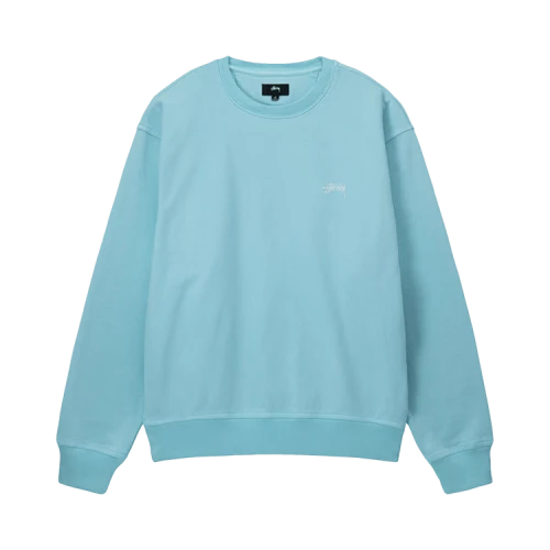 Stussy Overdyed Stock Logo Crew 'Blue'