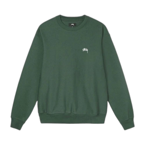 Stussy Stock Logo Crew Forest