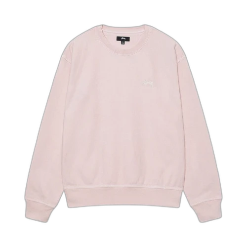 Stussy Overdyed Stock Logo Crew 'Light Pink'