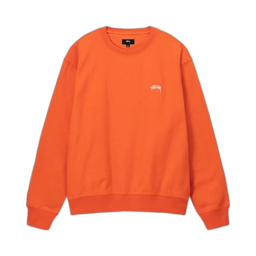Stussy Stock Logo Crew Orange