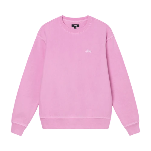 Stussy Overdyed Stock Logo Crew 'Pink'