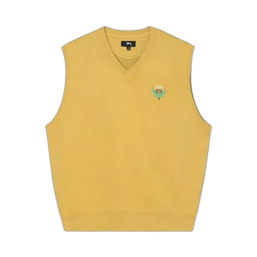 Stussy Fleece Vest 'Yellow'