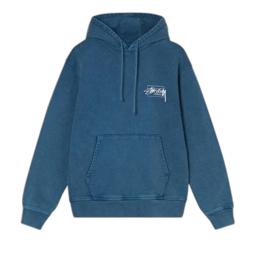 Stussy Dyed Stussy Designs Hoodie Blue