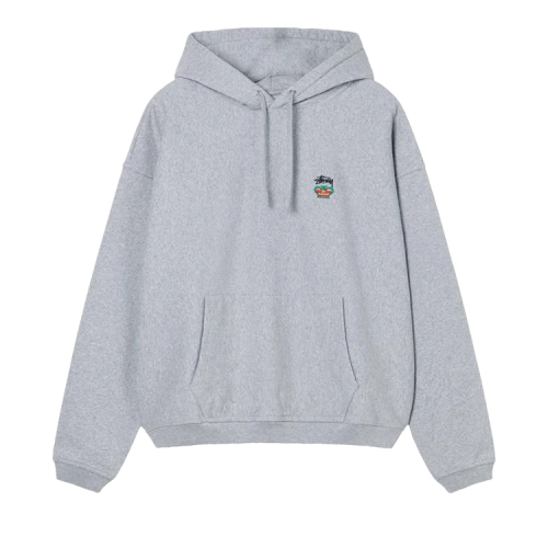 Stussy Relaxed Oversized Hoodie 'Grey Heather'