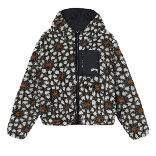Stussy Pattern Sherpa Jacket 'Natural'