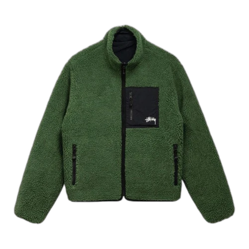 Stussy 8 Ball Sherpa Jacket 'Green'