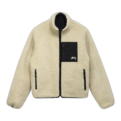 Stussy 8 Ball Sherpa Jacket 'Natural'